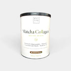 Eine 300g Dose Fitaura Matcha Kollagen Pulver  mit Magnesium, Hyaluronsäure und Bio Matcha in Originalgeschmack.